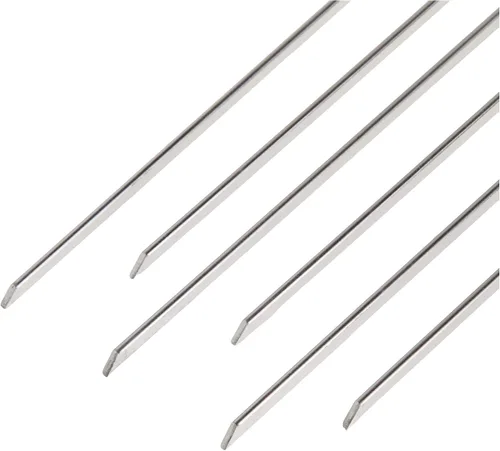 Vista 2 de Pinchos de acero inoxidable, juego de 6, de la marca Norpro, Plateado