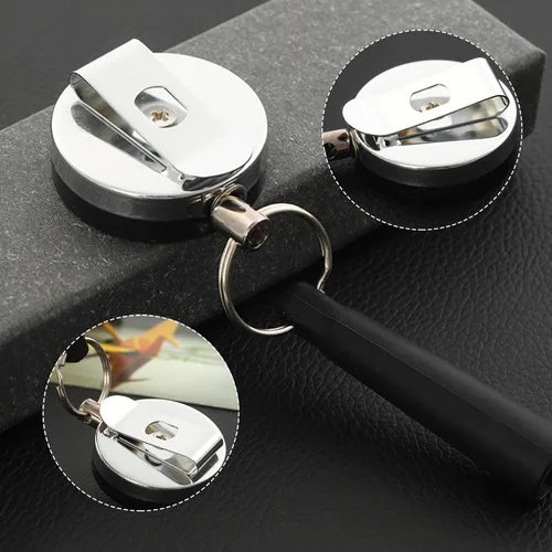 Vista 5 de 4 portalápices retráctiles de alta resistencia, de silicona, elástico, ideal para carpinteros, ingenieros, trabajadores de la construcción