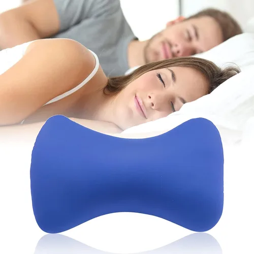 Vista 6 de Microbead - Almohada de viaje de 15 x 8 pulgadas para dormir de lado, almohadas de microcuentas, diseño ergonómico extra suave, cojín de apoyo