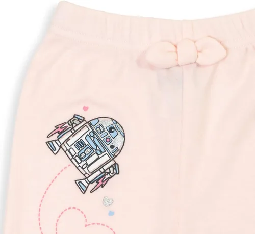 Vista 5 de STAR WARS Princess Leia R2-D2 Baby Girls 2 Pack Pants Newborn to Infant