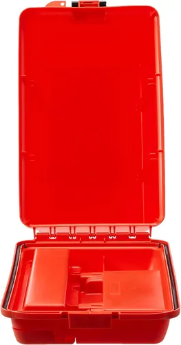 Vista 3 de Plano Caja de almacenamiento en seco extra grande con bandeja naranja