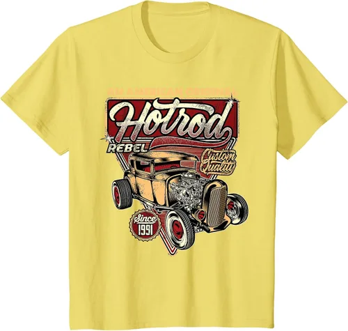 Vista 93 de Camiseta vintage Hot Rod Speed and Power para hombre Asphalt Grey