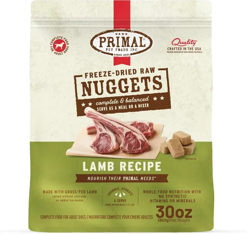 Vista 34 de Primal - Nuggets de alimento crudo liofilizado para perros, res, comida completa y balanceada, también se puede utilizar como complemento o premio