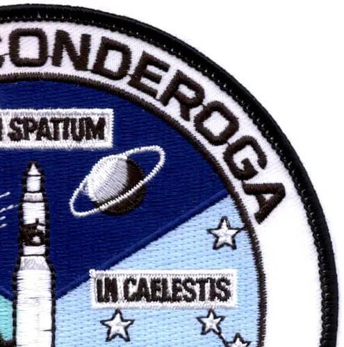 Vista 4 de cvs-14USS Ticonderoga parche Apollo 16