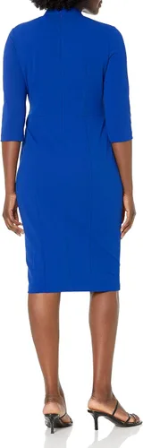 Vista 2 de Donna Morgan Vestido de tubo de crepé anudado para mujer