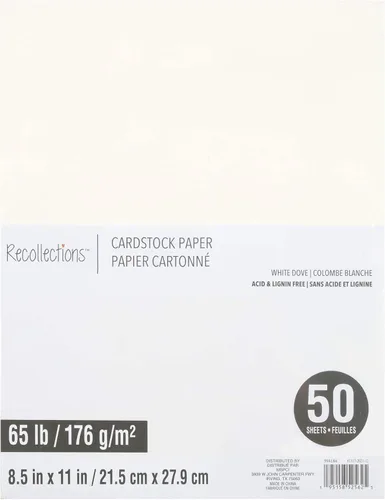 Vista 11 de Recollections 600 hojas de papel de cartulina de 8.5 x 11 pulgadas, sin ácido ni lignina, para álbumes de recortes, artes y manualidades, paquete a