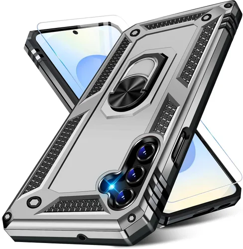 Vista 81 de Funda para Samsung Galaxy S21 5G resistente con protector de pantalla integrado, armadura dura, funda anticaída militar para Samsung S21 5G 6.2 2021