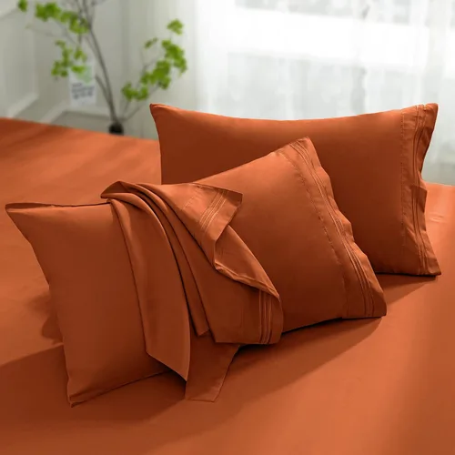 Vista 21 de Aormenzy Fundas de almohada de microfibra, tamaño estándar, calabaza Calabaza Caramelo