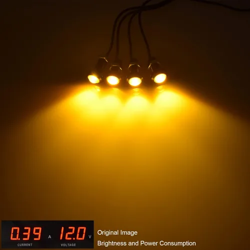 Vista 2 de Boigoo Kit de Luces Marcadoras Universales de 12V para Parrilla Delantera con Lente de Proyector, Montaje con Pernos, Compatible con Parrilla