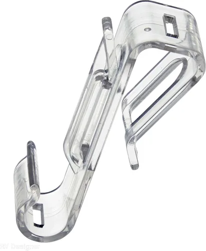 Vista 5 de RV Designer M111, Klippy Klips Clips para Toldo, Colgadores Ligeros, 10 por Paquete, Transparente