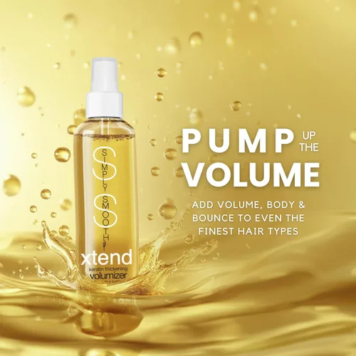Vista 2 de SIMPLY SMOOTH Xtend - Voluminizador reabastecedor de queratina Spray espesante para cabello fino, fino y sin vida Crea cuerpo, volumen y textura