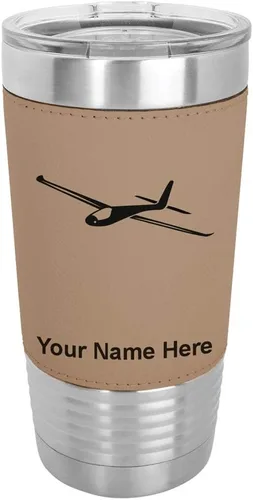Vista 8 de LaserGram Vaso personalizado de 20 onzas, planeador (estilo béisbol)