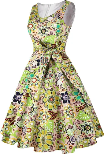 Vista 3 de Dressever - Vestido de cóctel sin mangas y con diseño vintage de los años 50 y 60 para mujer