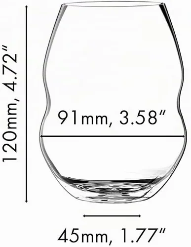 Vista 4 de Riedel Swirl - Copa de vino, 2 unidades (paquete de 1), transparente