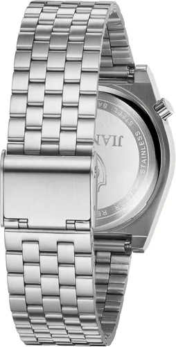 Vista 4 de JIANDUN La moda para hombre de negocios negro relojes correa de acero inoxidable impermeable simple