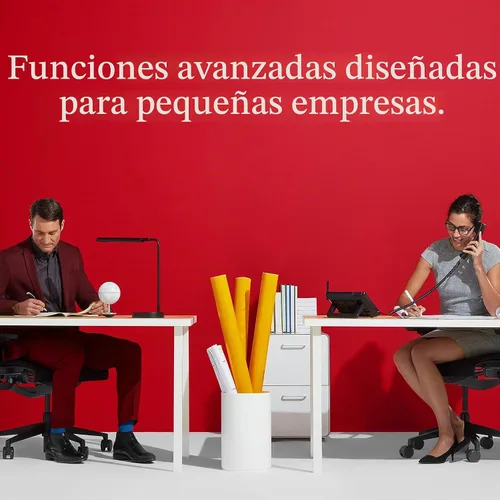 Vista 2 de Ooma Teléfono de escritorio IP Wi-Fi GRP2624 de Grandstream aprovisionado. Funciona solo con el servicio telefónico VoIP de ooma Office