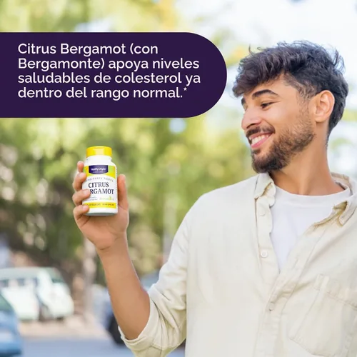 Vista 4 de Healthy Origins Bergamota Cítrica Bergamonte 500 mg, 120 Cápsulas Vegetales
