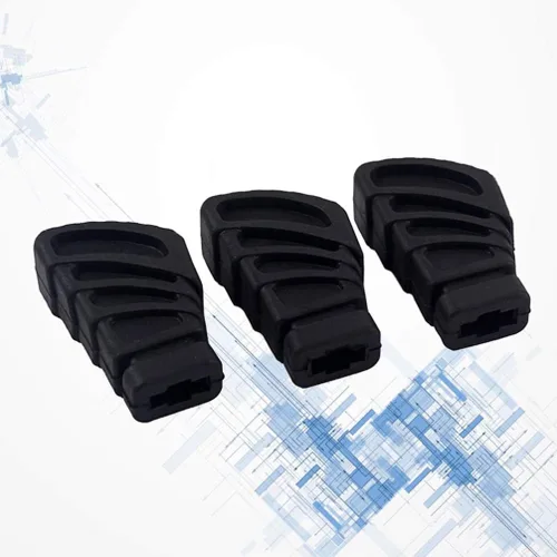 Vista 7 de HEALLILY Pies de goma de tambor para hardware de tambor Soporte de platillos Soporte de percusión Piezas Tamaño L 3pcs (negro)