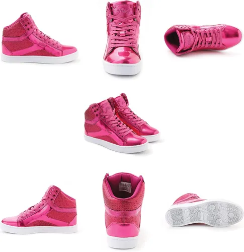 Vista 3 de Pastry Pop Tart Glitter High Top Tenis y zapatos de baile para mujer