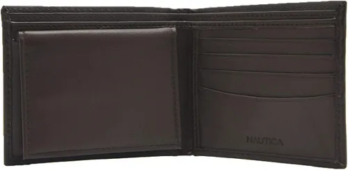 Vista 3 de Nautica - Cartera de piel sintética para hombre con protección de datos RFID