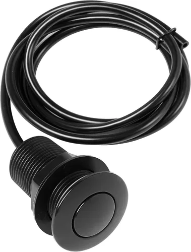Vista 10 de Botón de interruptor activado por aire con manguera de aire, botón de acero inoxidable cepillado para parte superior del fregadero para desechos
