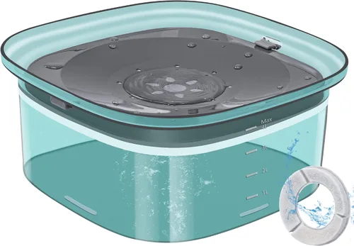 Vista 15 de UPSKY - Cuenco de agua para perros de 70 onzas, comedero lento sin derrames para bebedor desordenado Large Capacity, Spill Proof, Prevent Pet