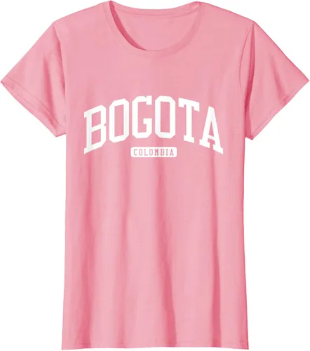 Vista 15 de Camiseta estilo universitario de Bogotá Colombia, Negro