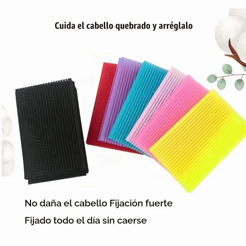 Vista 8 de 10 piezas de almohadillas para el cabello con volumen para el cabello, clips de peinado para seccionar y levantar, accesorios reutilizables