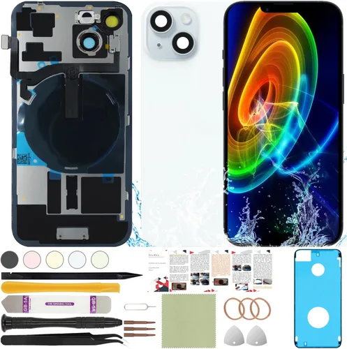 Vista 57 de Funda trasera de repuesto compatible con iPhone 8 de 4.7" + Herramientas profesionales (Gris espacial) Incluye herramientas profesionales, cinta