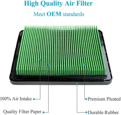 Vista 3 de Paquete de 5 filtros de aire 17211-zl8-023, compatible con Honda gc160 gcv160 gc190 gc190 gcv190 Engine Element y más, limpiador de aire