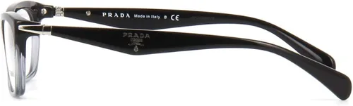 Vista 2 de Prada Nuevas gafas VPR 15P negro ZYY1O1 VPR15P 2087in Pasarela Negro Gradiente Transpare