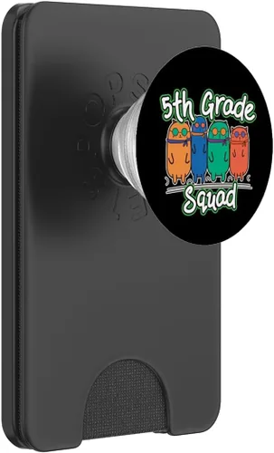 Vista 8 de 5th Grade Squad Cute Cats Back to School Fifth Grade PopSockets Adhesive PopGrip
