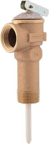 Vista 10 de Cash Acme Válvula de alivio de temperatura y presión NCLX-5L de 3/4 pulgadas, empuje para conectar accesorios de plomería de latón, cobre, tubo
