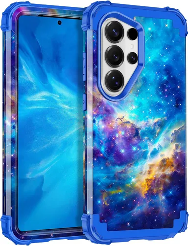 Vista 119 de Casetego Funda para Galaxy A16 5G, que brilla en la oscuridad, tres capas, resistente, a prueba de golpes, protección completa, policarbonato duro