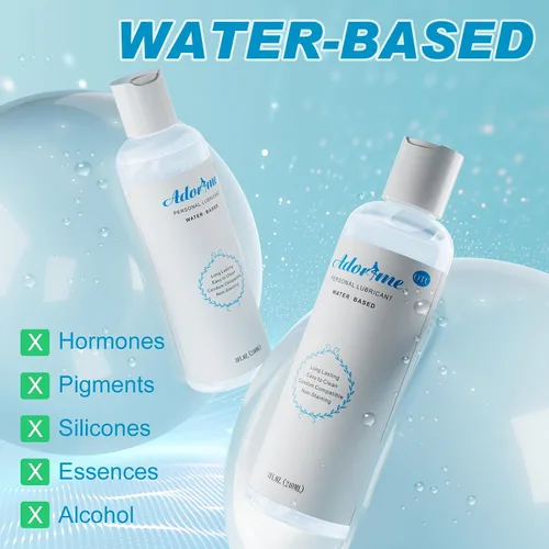 Vista 3 de Lubricante sexual compatible con condones a base de agua, lubricante anal personal de larga duración para mujeres, sequedad de la vagina, hombres
