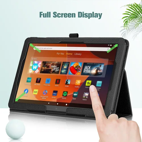 Vista 7 de Fintie - Funda tipo libro para tableta Amazon Fire HD 10 y Fire HD 10 Plus (solo compatible con versión de 11ª generación 2021), Funda de pie
