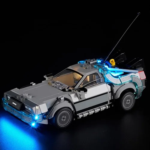 Vista 9 de Juego de luces LED para Lego 77255 Lightning McQueen, kit de luz compatible con el modelo de bloques de construcción Lego 77255, no incluye el juego