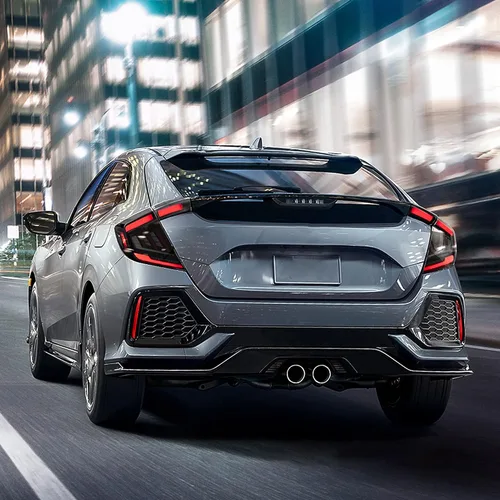 Vista 6 de VLAND Luces traseras ahumadas compatibles con Honda Civic Hatchback de 10ª generación, tipo R 2018-2021 (no para Coupe), con animación con señal