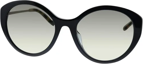 Vista 2 de Prada PR 18XSF 1AB0A7 - Gafas de sol redondas de plástico negro con lente degradado gris