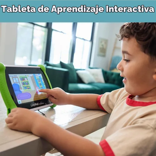 Vista 2 de LeapFrog LeapPad Academy - Tableta de aprendizaje para niños, color verde
