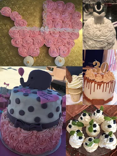 Vista 2 de Punta de tubería 1M a granel, 5 puntas de glaseado de roseta para decoración de pasteles