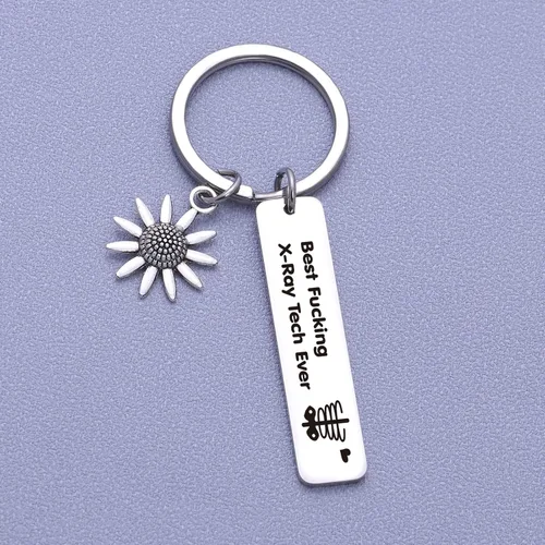 Vista 3 de NOTHERS RSZOTW X-Ray Tech Gift Radiología Regalo de ecografista Radiología Tecnología Llavero Radiología Tecnólogo Joyería Radiología Joyería