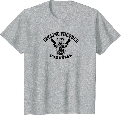Vista 6 de Bob Dylan - Camiseta Rolling Thunder S Gris Oscuro