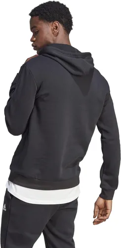 Vista 2 de adidas Sudadera con capucha Essentials con logotipo grande para hombre
