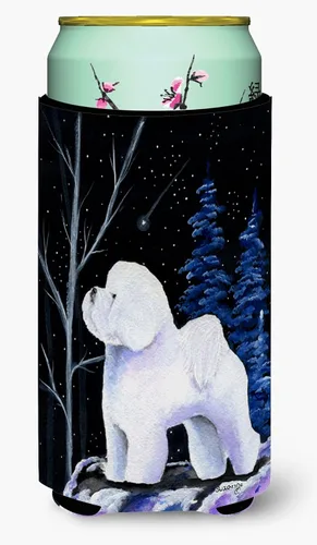 Vista 153 de Caroline's Treasures SS8447CC Starry Night English Bulldog - Enfriador para latas o botellas, lavable, funda plegable con aislamiento para bebidas