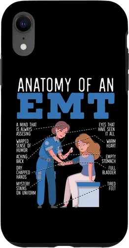 Vista 8 de iPhone 15 Anatomía de un EMT Paramédico EMT EMS Health Care Case