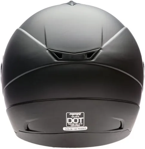 Vista 6 de MMG El casco integral para motocicleta DOT Street Legal viene con escudo transparente y protector ahumado de repuesto (MGAH26) (negro mate, mediano)