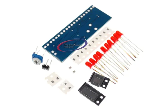 Vista 3 de Módulo de luz que fluye agua NE555+CD4017 LED Chaser LED luz corriente