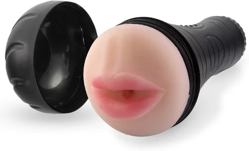 Vista 2 de LeLuv Masturbador masculino compacto de mano realista Anus textura en caja negra
